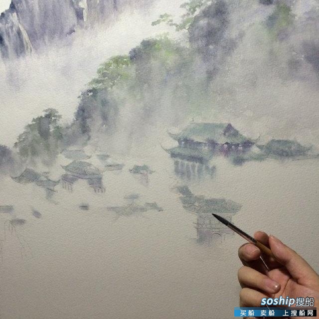 水彩风景画临摹简单 超美的水彩风景画教程步骤图,水彩.