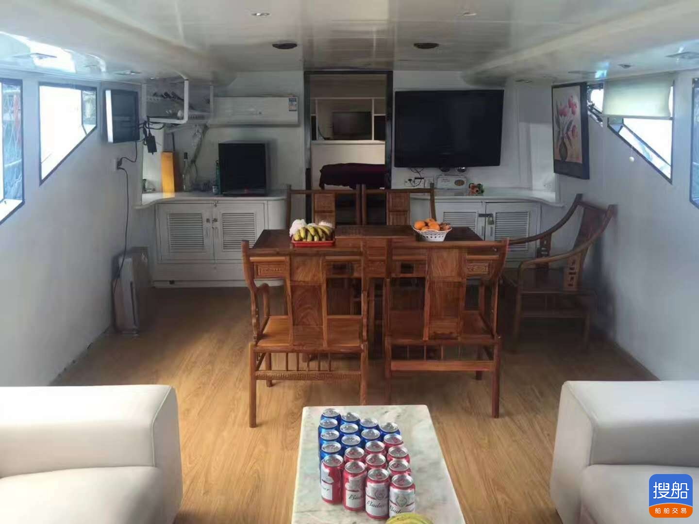 出卖2008年制21米12人内地玻璃钢游艇 广东 深圳市-4.jpg