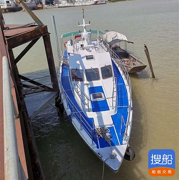 出卖2007年制16米遮盖航区玻璃钢交通船 广东 深圳市-2.jpg