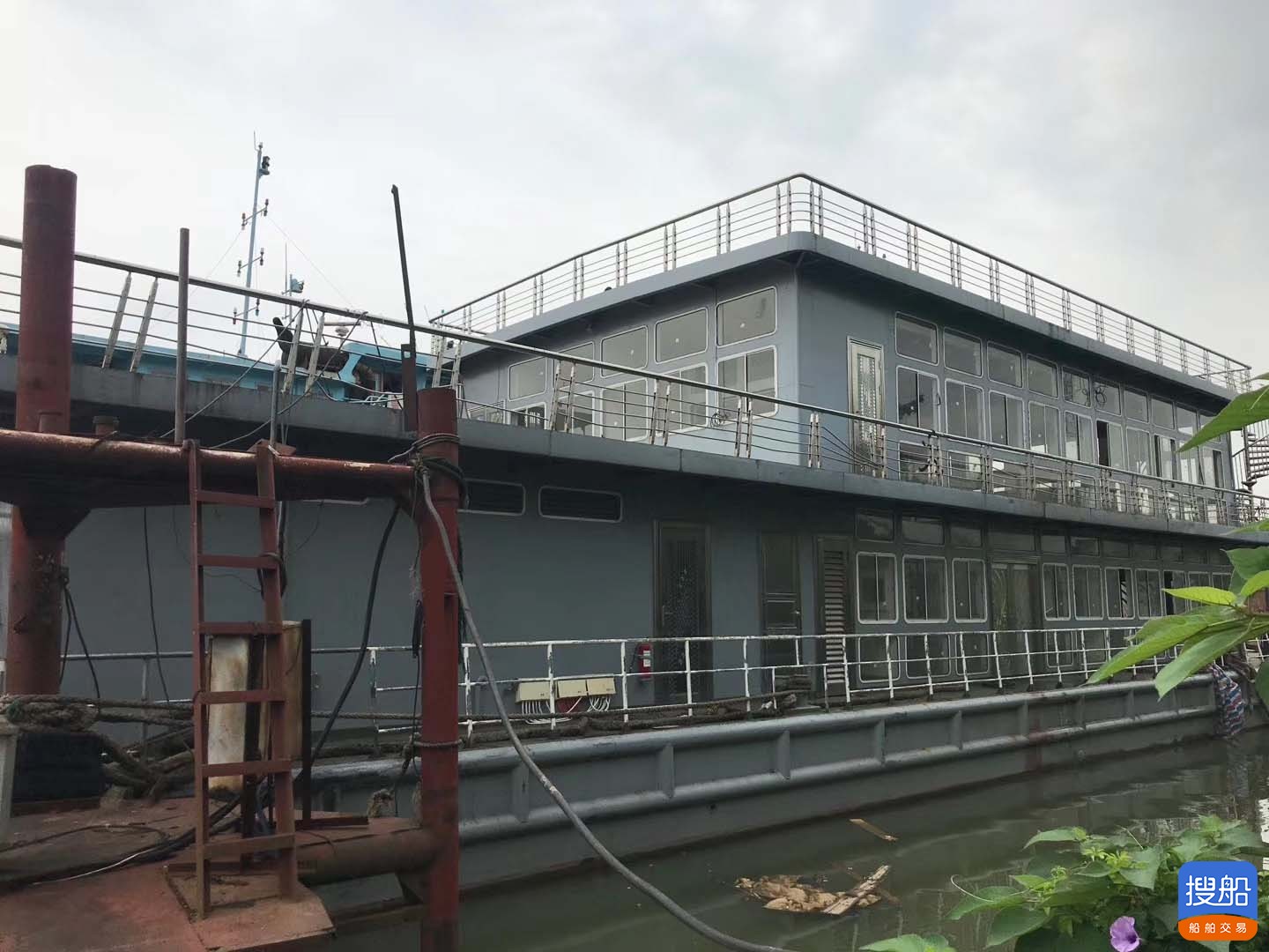 出卖2019年制钢造内乱河口岸趸船  海上会所  无动力 广东 深...-2.jpg