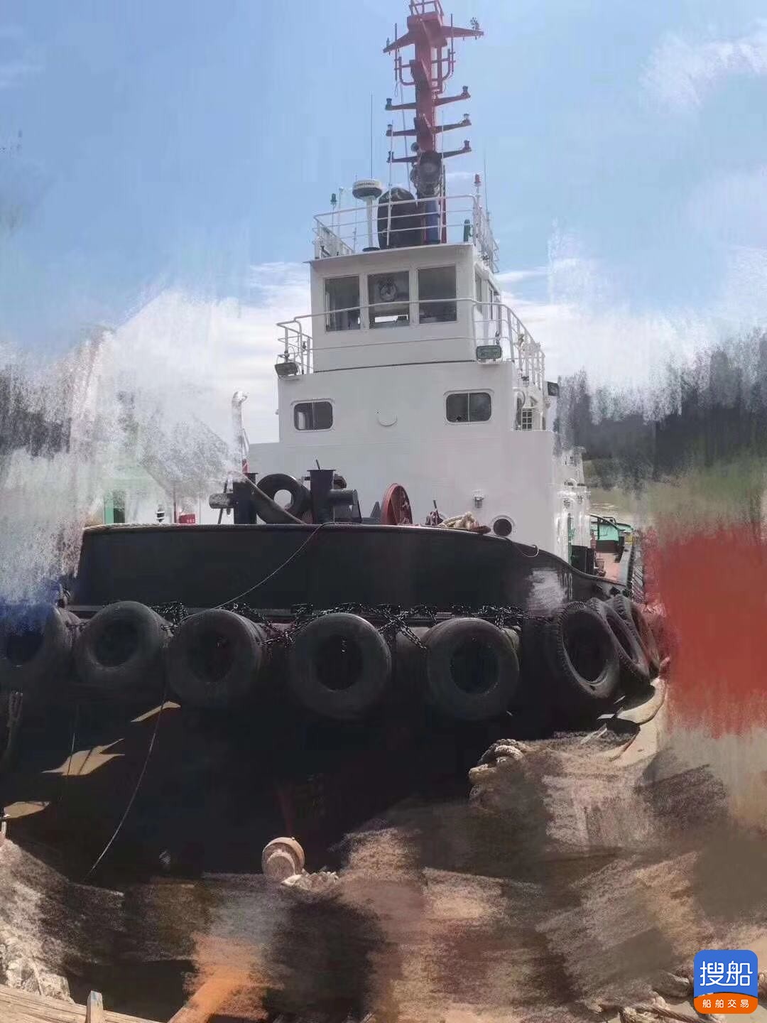 出卖1989年制1300马力内乱河齐反转展转拖轮 广东 深圳市-2.jpg