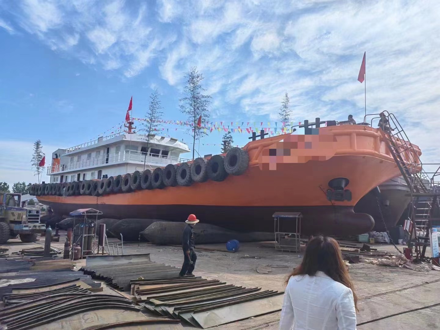 出卖2022年制48米远洋钢量仄头单机交通船 广东 深圳市-2.jpg