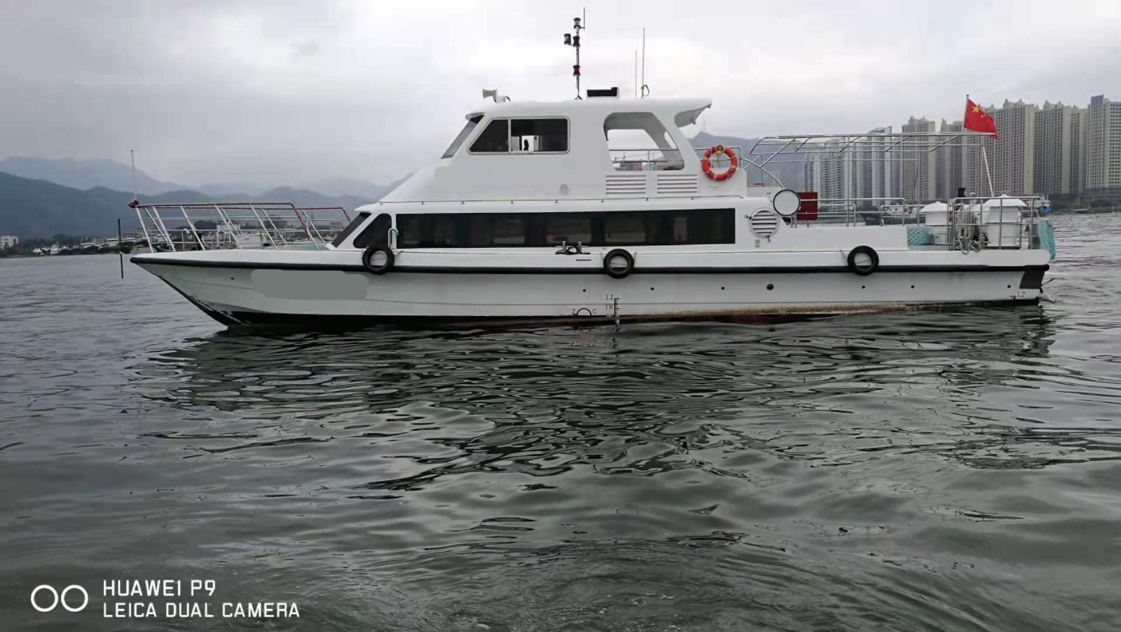 出卖2017年制17米遮盖航区玻璃钢交通船 快艇 广东 深圳市-2.jpg