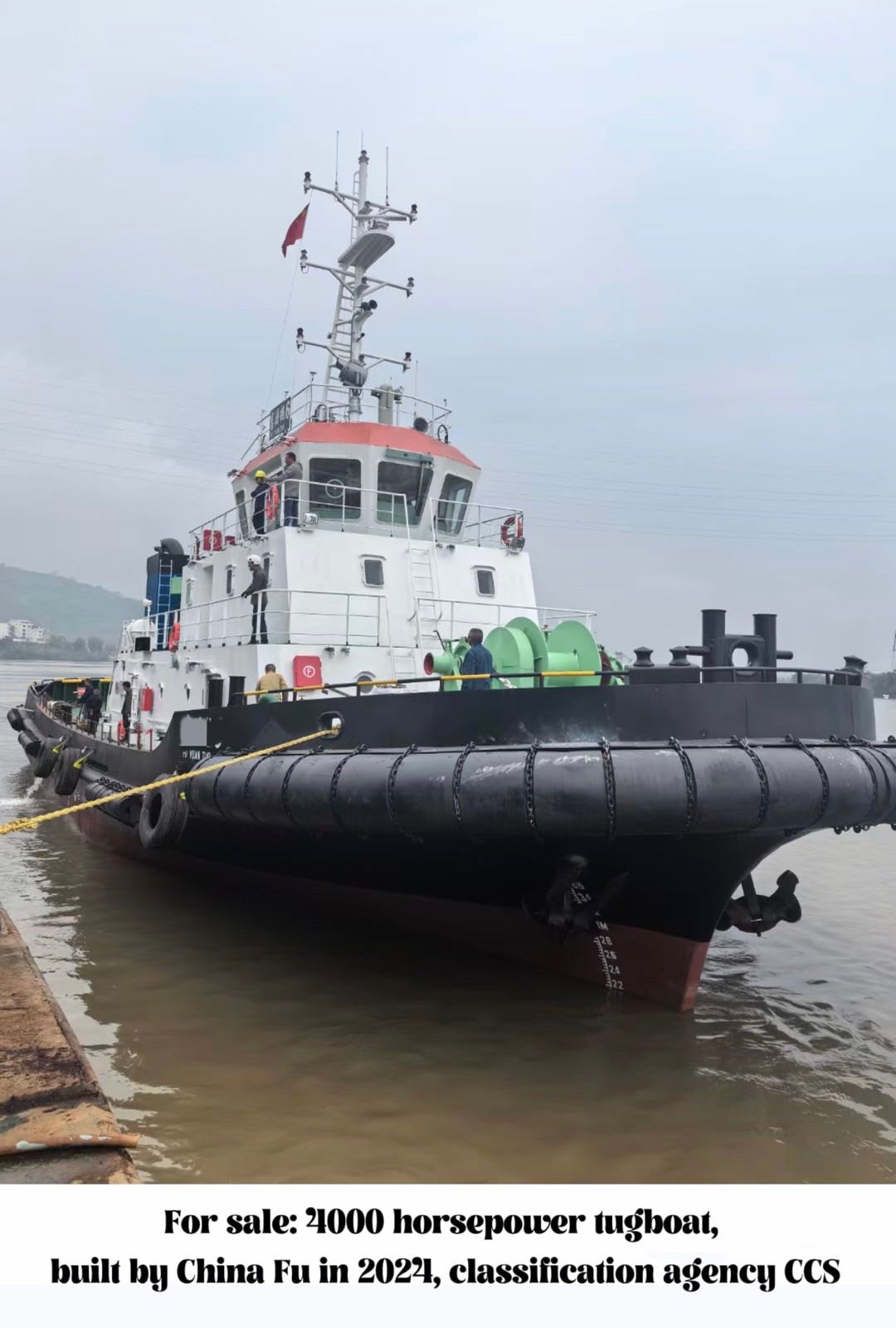 出卖：远洋航区4000马力拖轮 For sale: 4000 horsepower tugboat, built by China Fu-2.jpg