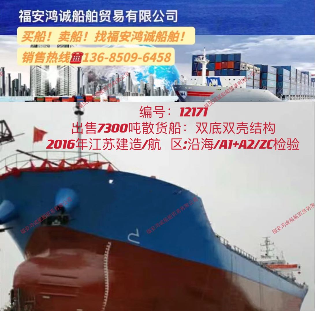 出售2016年造7300吨散货船 福建 宁德市-2.jpg