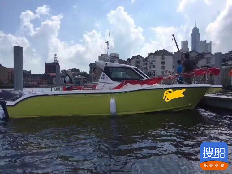 16年33尺专业钓鱼艇400小时双雅马哈200出售，价格美丽-2.jpg
