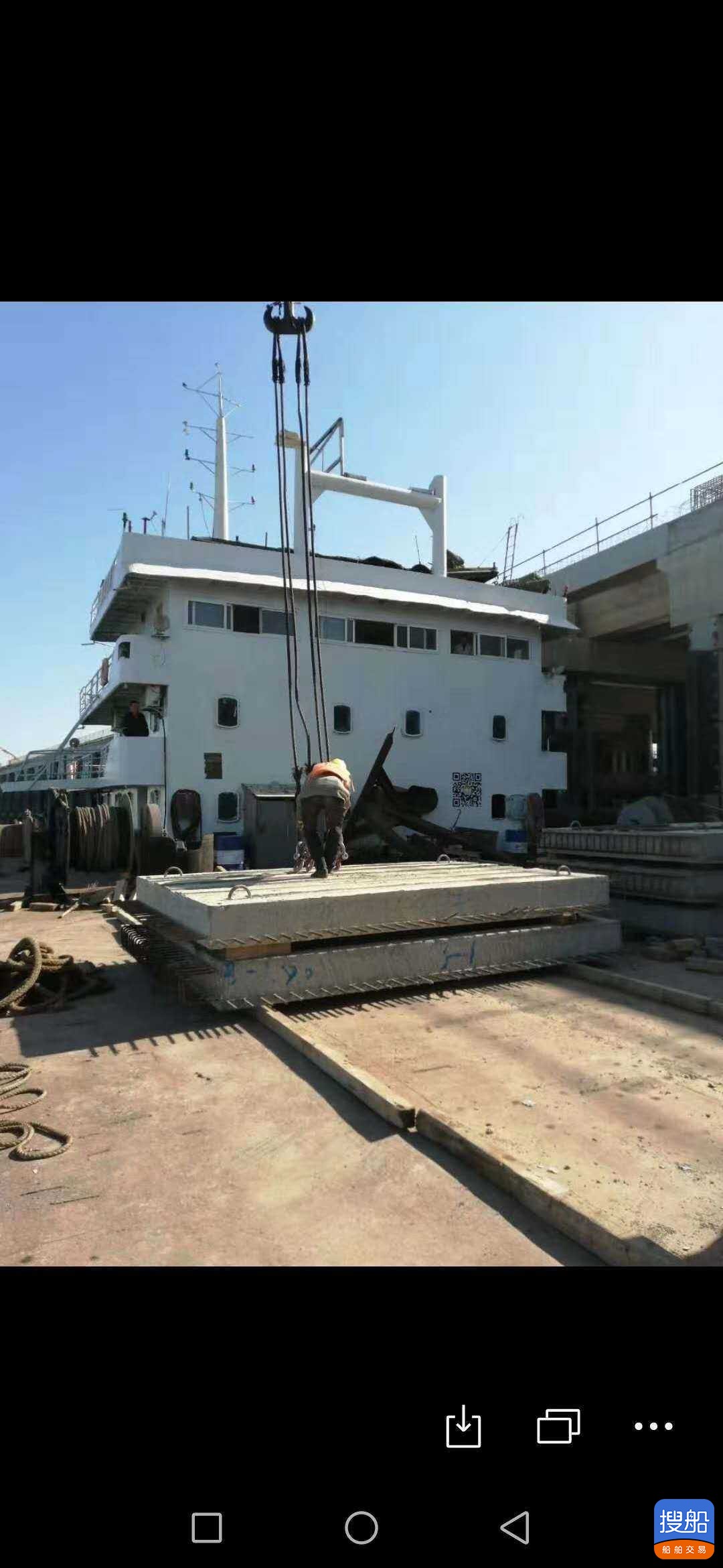 出售100吨变幅式起重浮吊船 福建 宁德市-3.jpg