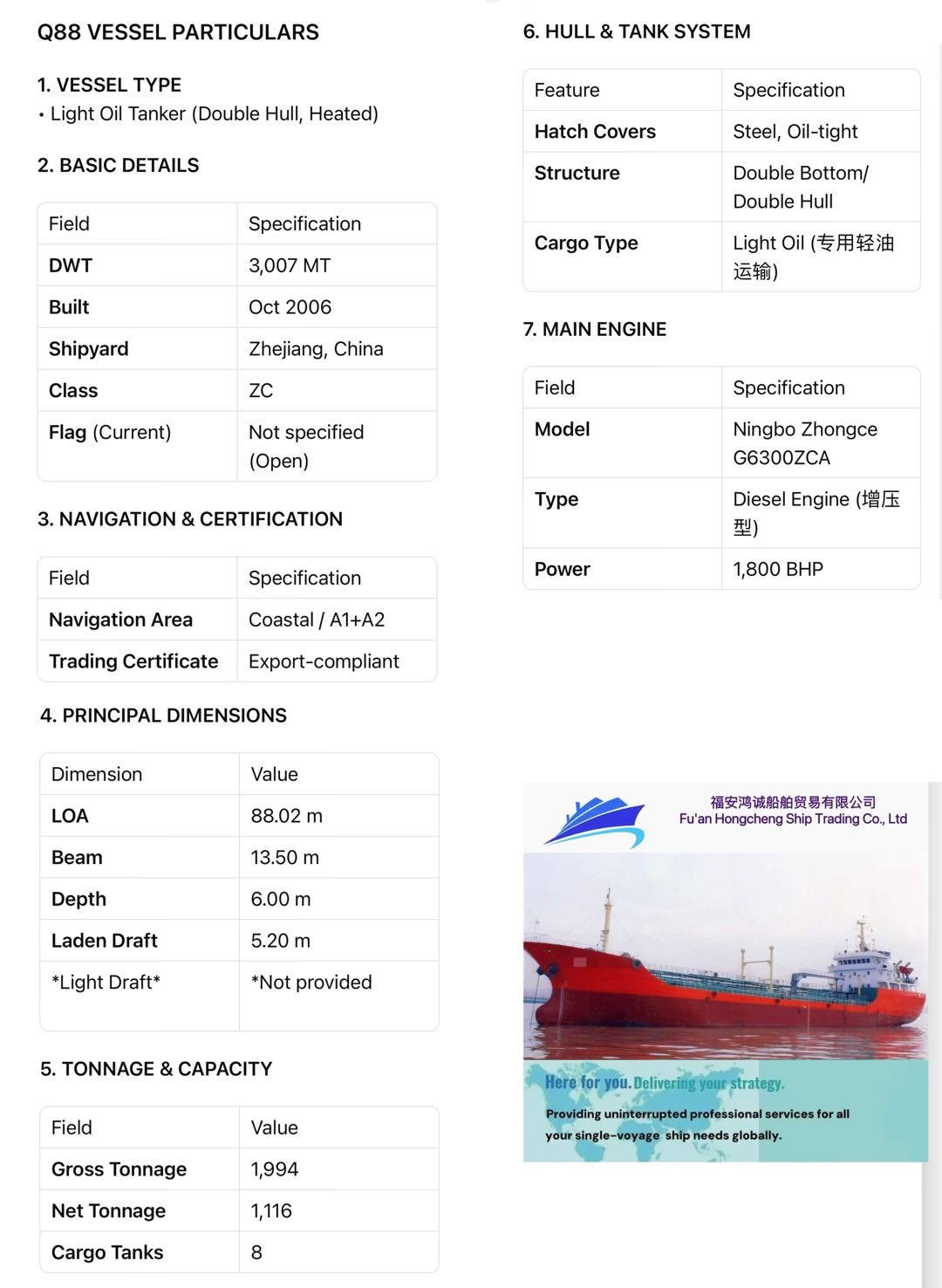 出售：3300吨双壳带加温轻油船 建造年份：2006年10月 建造地址：中国 浙江 福建 宁德-2.jpg