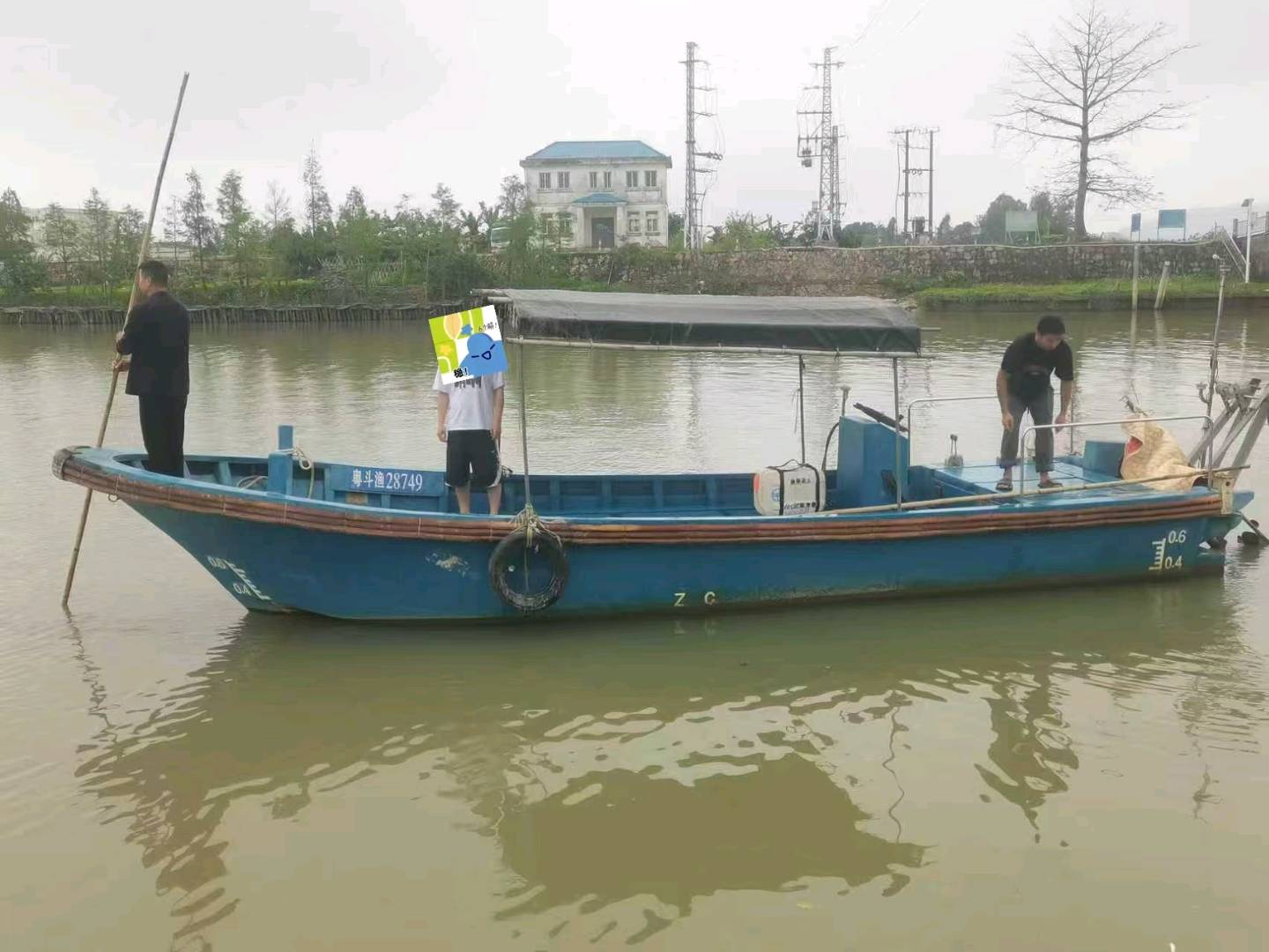 6年玻璃钢近海小船，手续干净-2.jpg